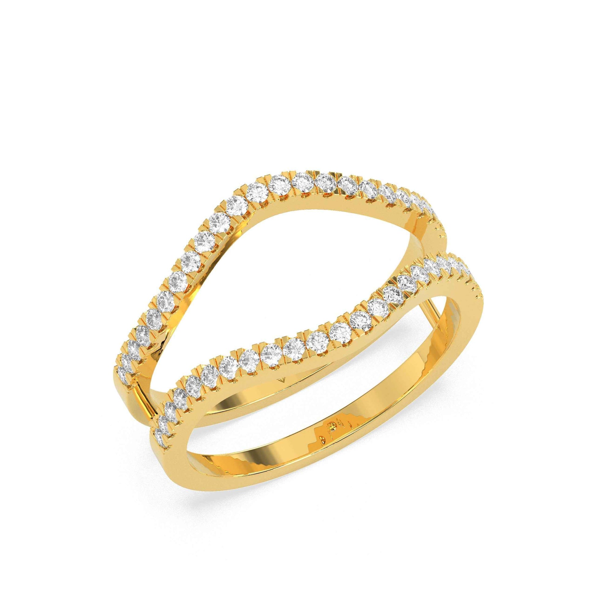 0.3 CT Band Round Diamond Ring - GodahariDev Jewells