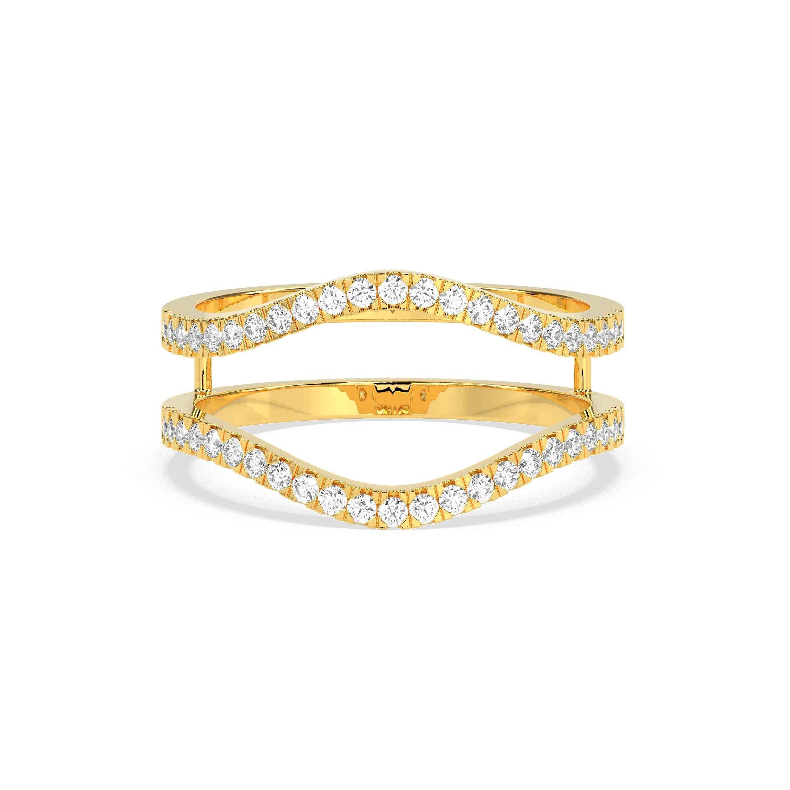 0.3 CT Band Round Diamond Ring - GodahariDev Jewells