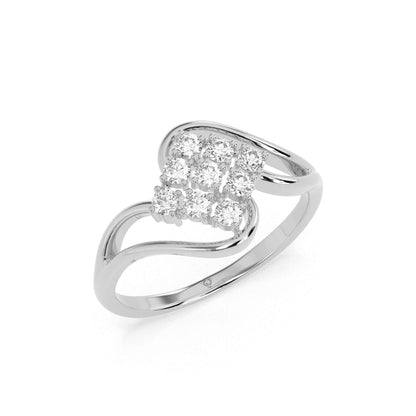0.36 CT Cluster Round Diamond Ring - GodahariDev Jewells