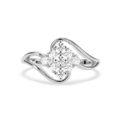 0.36 CT Cluster Round Diamond Ring - GodahariDev Jewells