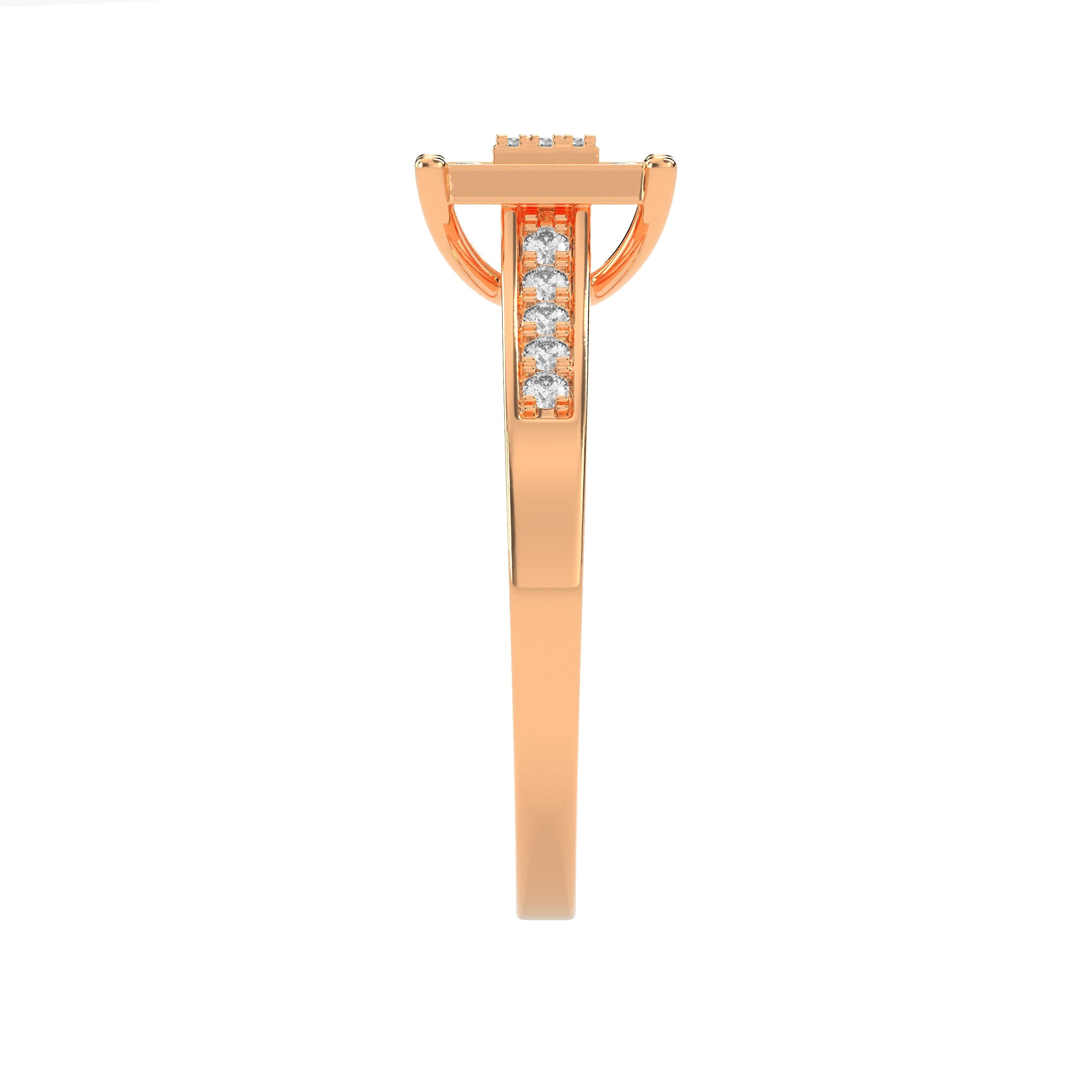 0.18 CT Cluster Round Diamond Ring - Godahari Dev Jewells