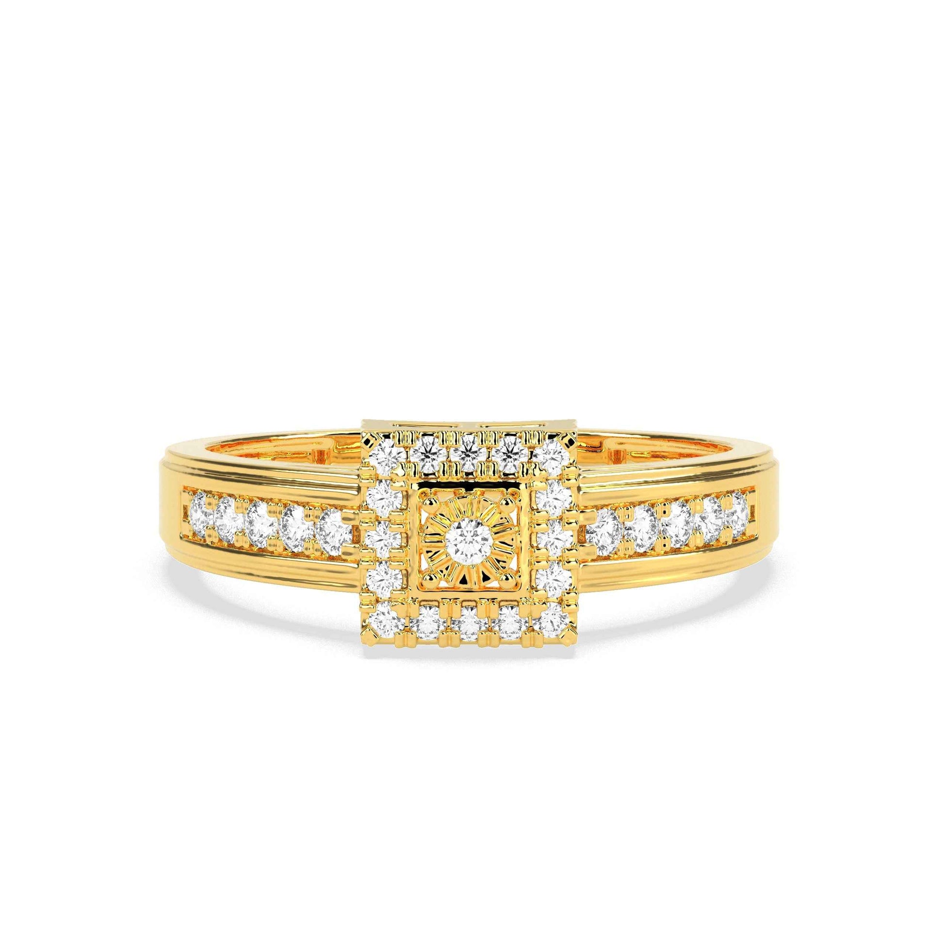 0.19 CT Cluster Round Diamond Ring - GodahariDev Jewells