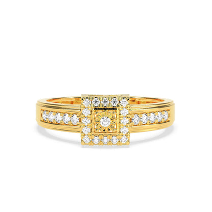 0.19 CT Cluster Round Diamond Ring - GodahariDev Jewells