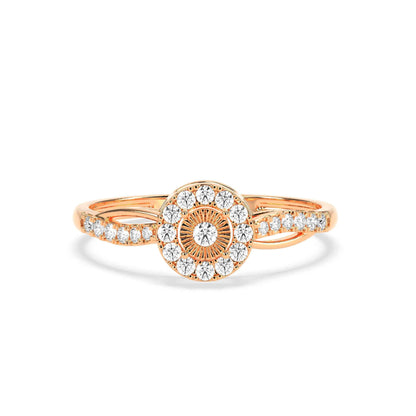 0.22 CT Solitaire Round Diamond Ring - GodahariDev Jewells