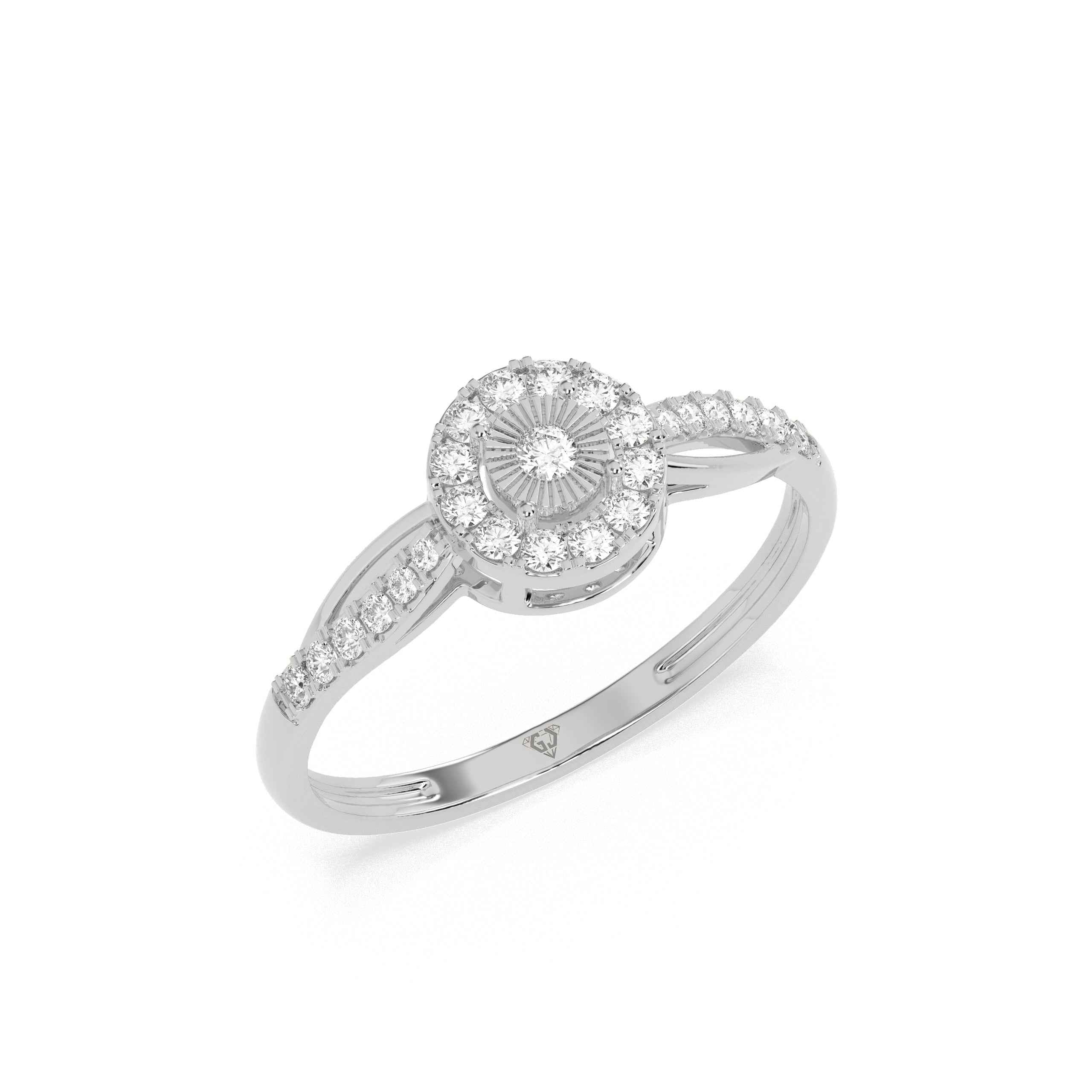0.22 CT Solitaire Round Diamond Ring - GodahariDev Jewells