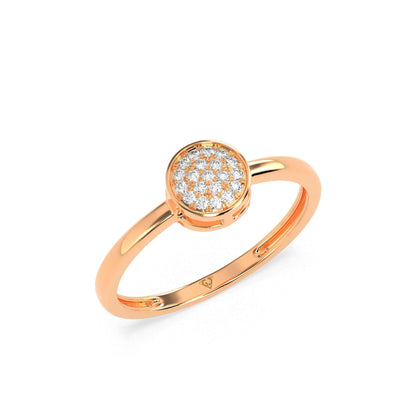 0.07 CT Cluster Round Diamond Ring - GodahariDev Jewells
