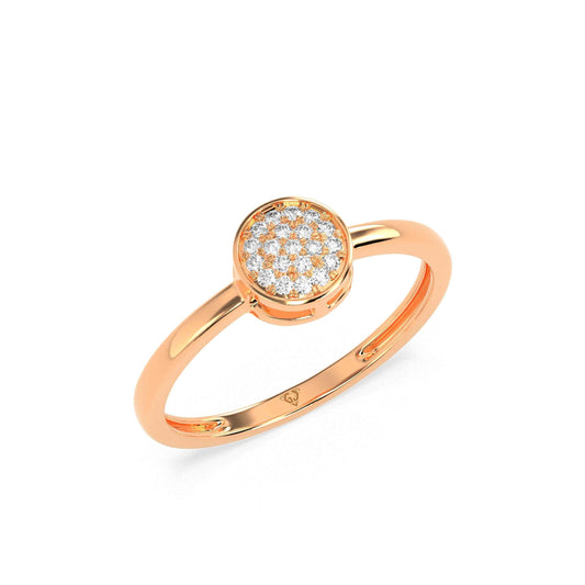 0.07 CT Cluster Round Diamond Ring - GodahariDev Jewells