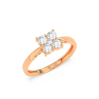 0.52-ct-cluster-diamond-ring - GodahariDev Jewells