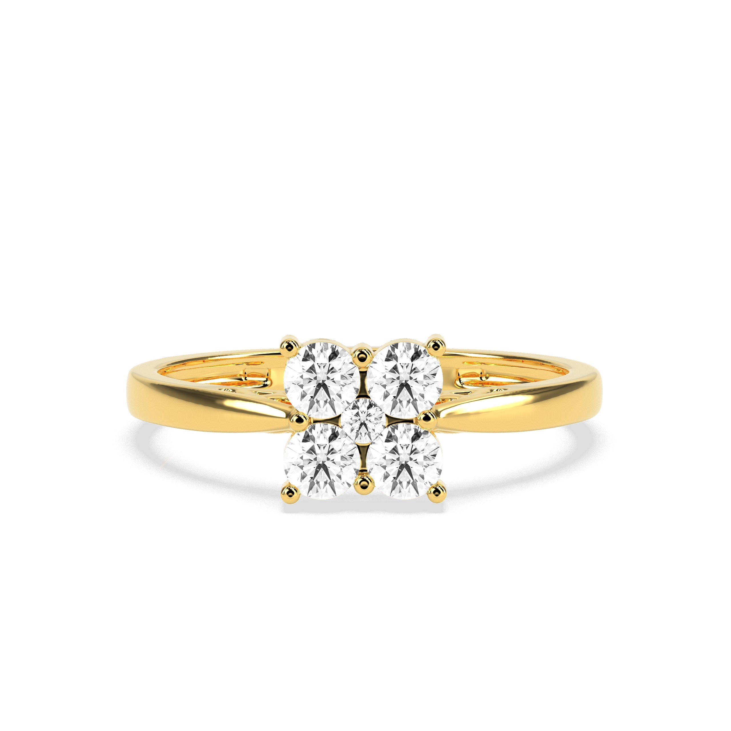 0.52-ct-cluster-diamond-ring - Godahari Dev Jewells