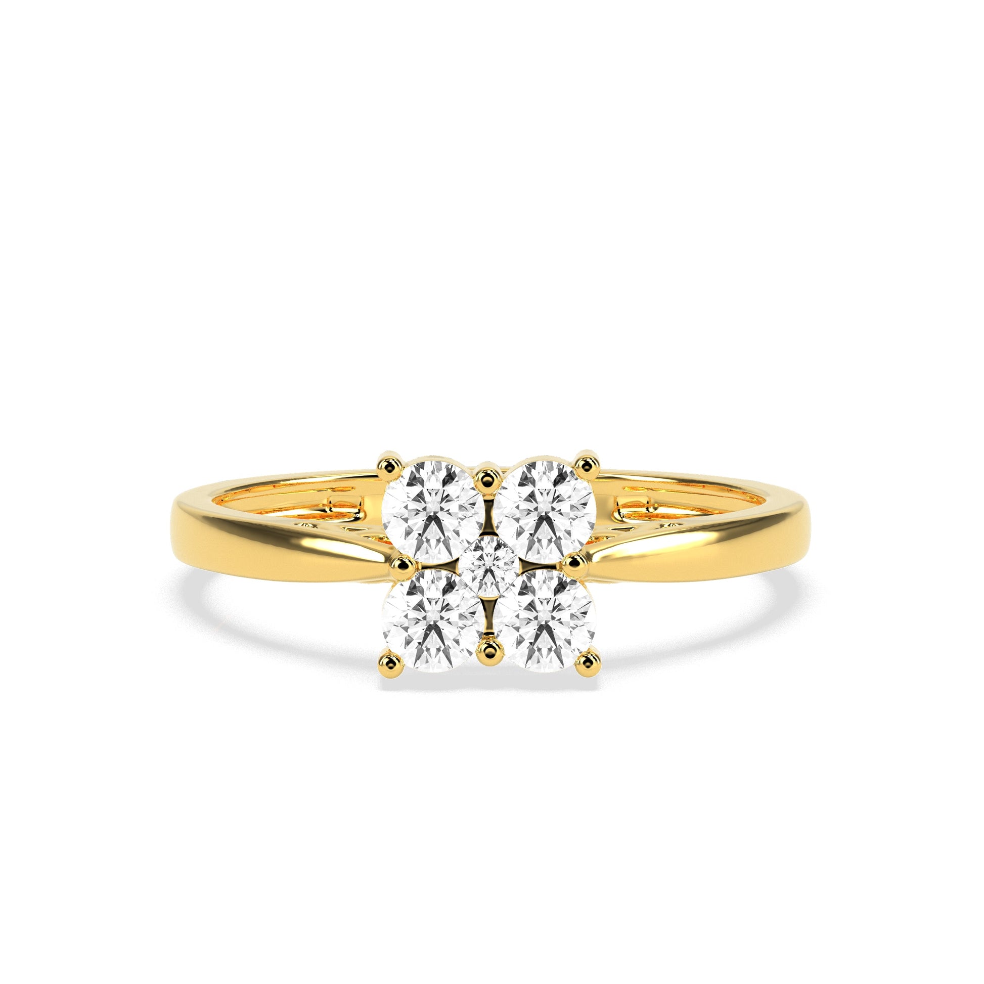 0.52-ct-cluster-diamond-ring - Godahari Dev Jewells