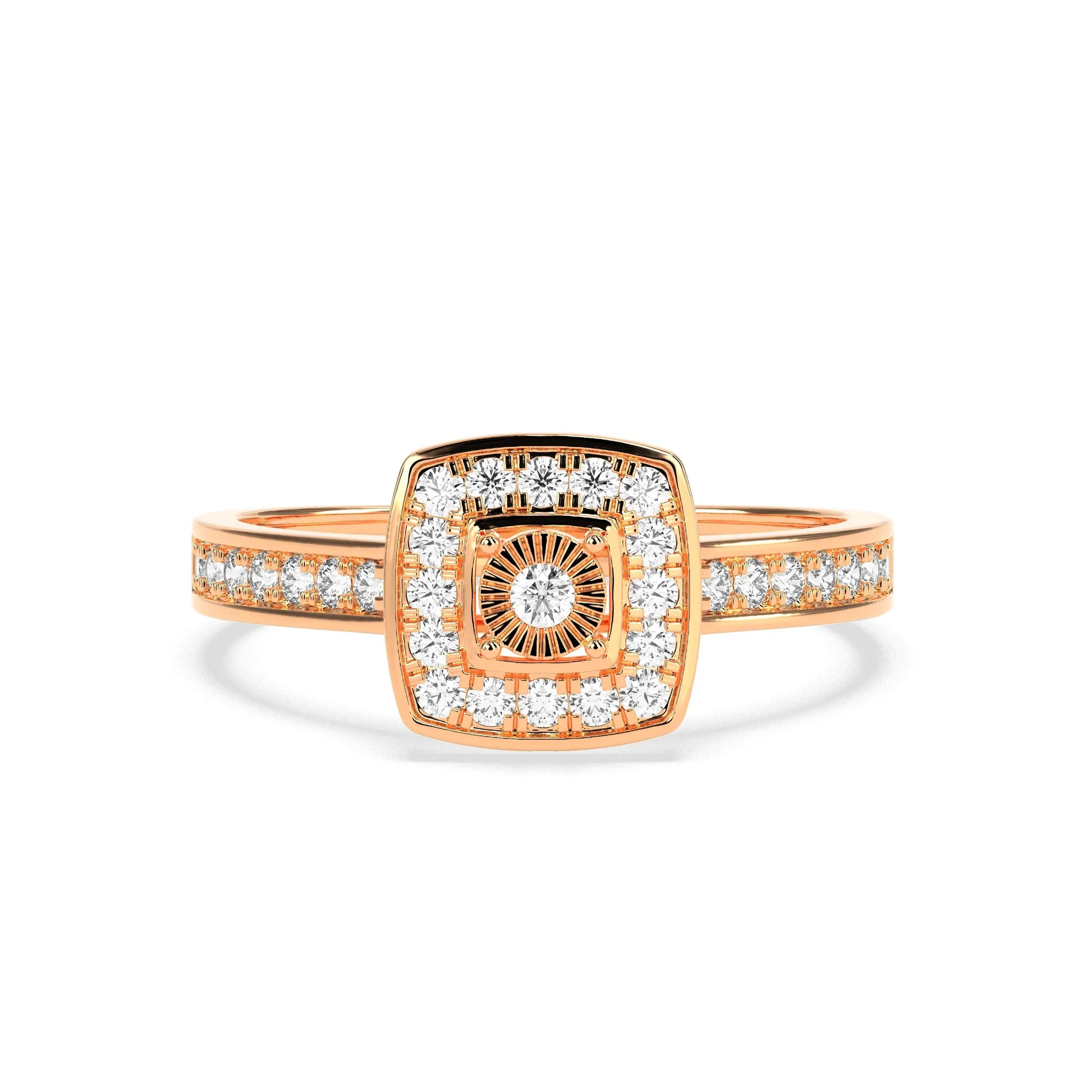 0.49-ct-cluster-diamond-ring - Godahari Dev Jewells