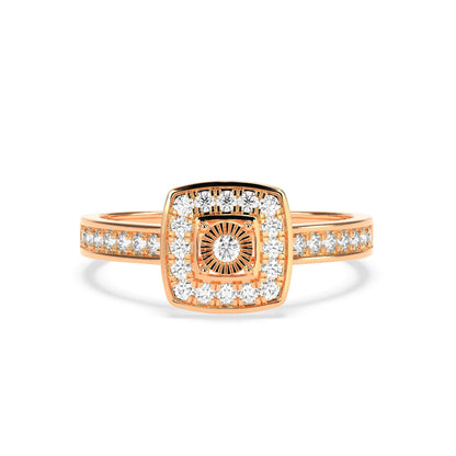 0.49-ct-cluster-diamond-ring - Godahari Dev Jewells