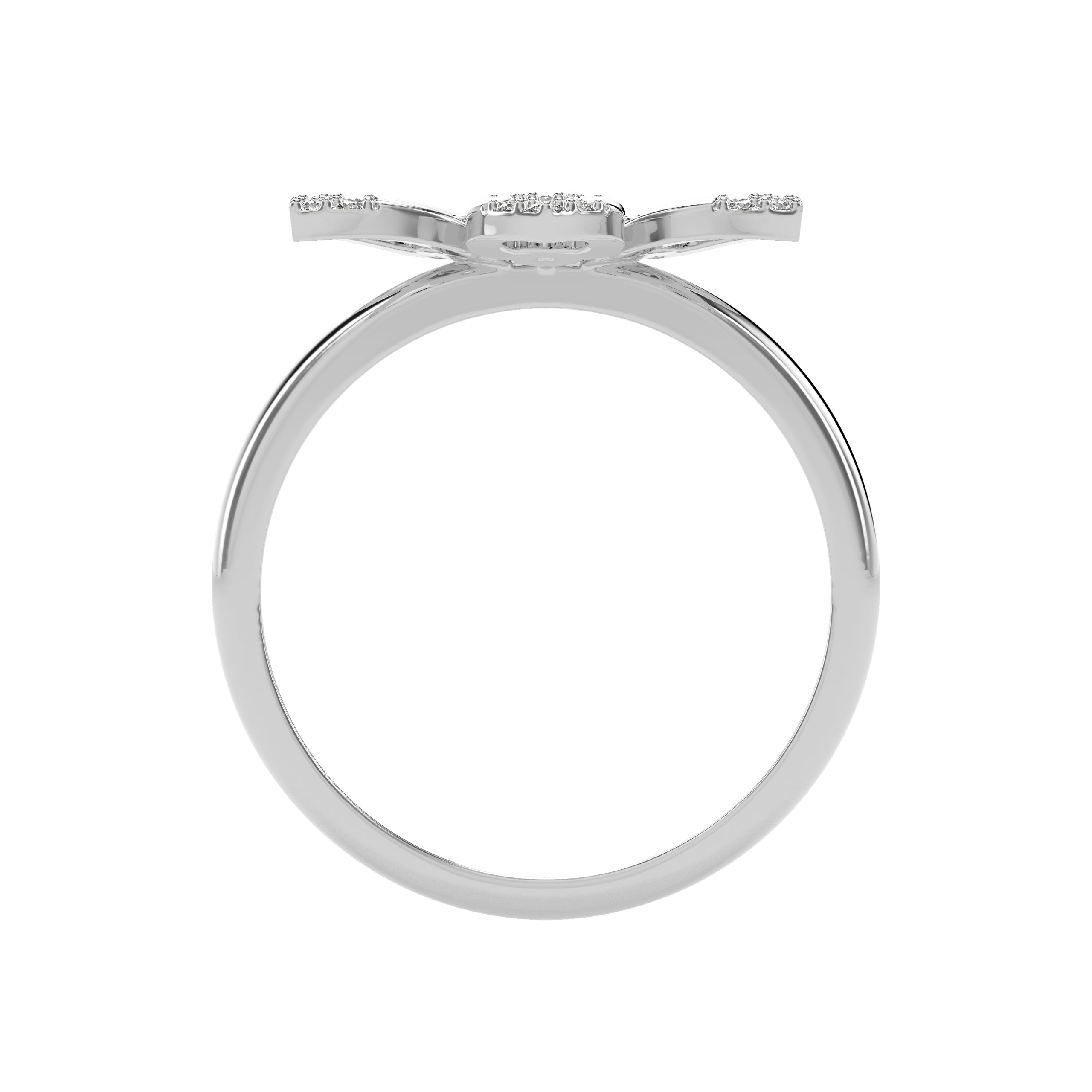 0.11 CT Flower Round Diamond Ring - Godahari Dev Jewells