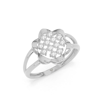 0.31 CT Cluster Round Diamond Ring - GodahariDev Jewells