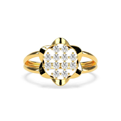 0.31 CT Cluster Round Diamond Ring - GodahariDev Jewells