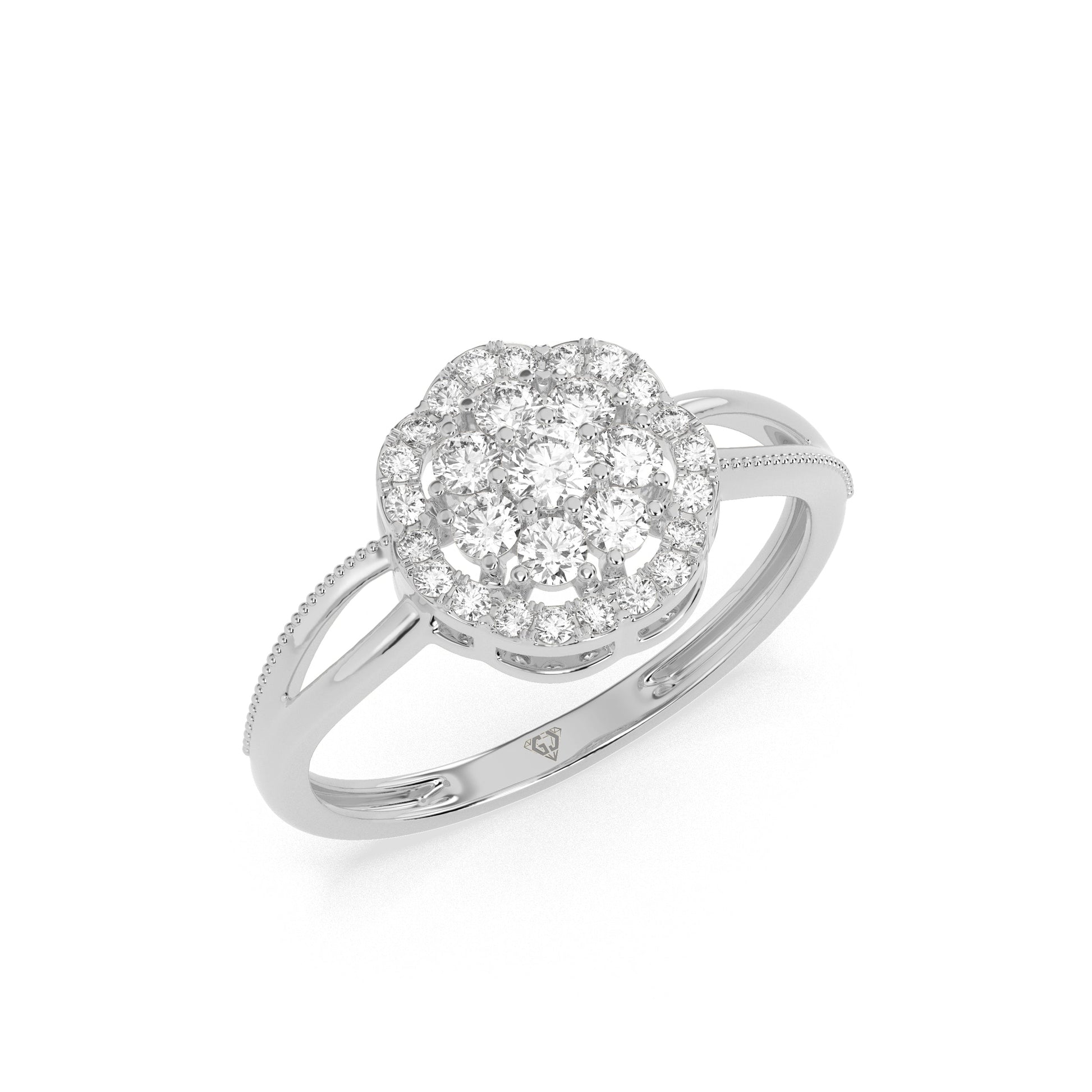 Harmonious Shimmer Diamond Ring