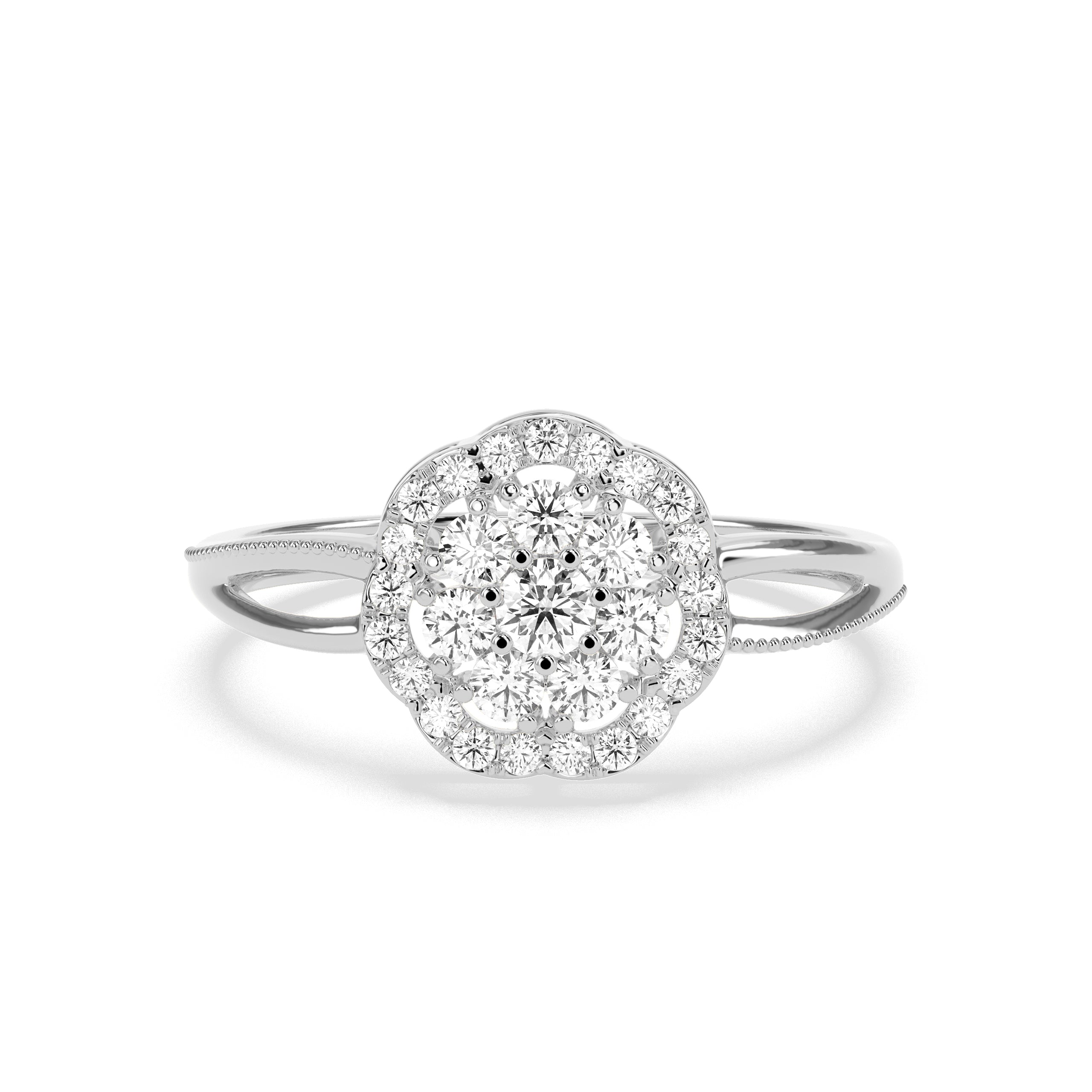 Harmonious Shimmer Diamond Ring