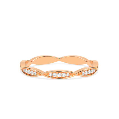 Diamond Cluster Band Ring in 14K & 18K Gold | White, Yellow & Rose Gold Elegant Diamond Ring