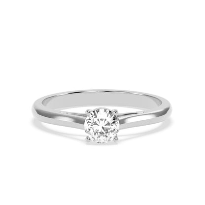 Classic Solitaire Diamond Ring in 14K & 18K Gold | White, Yellow & Rose Gold Engagement Ring